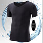 Summer Men's Ice Silk Seamless Short-sleeved Solid Color Stretch Men's T-shirt V-neck Quick-drying Thin Section Slim Half-sleeved Bottoming Shirt