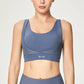 Women's Clothing Fashion Fitness Solid Color Sleeveless Backless Cross Bandage Sports Wear Tank Tops