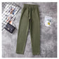 Autumn and Winter Ladies Cotton Warm Long Pants Oversized Stretch Retro Casual Loose Trousers