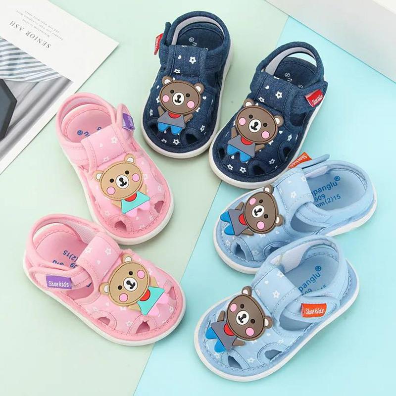 Baby Cloth Sandals Summer Boys and Babies Called Shoes Non-slip Soft-soled Toddler Shoes Female Baby Shoes