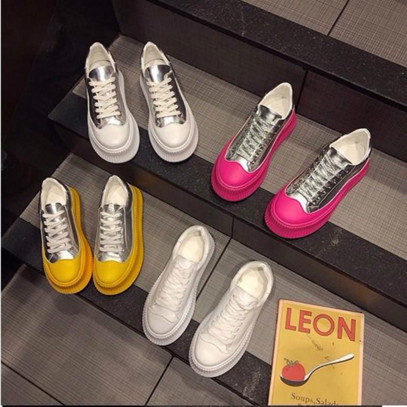 Tide Sponge Bottom Small White Shoes Female 2020 Spring Increase Shoes Korean Version of The Wild Harajuku Casual Thick Bottom Shoes