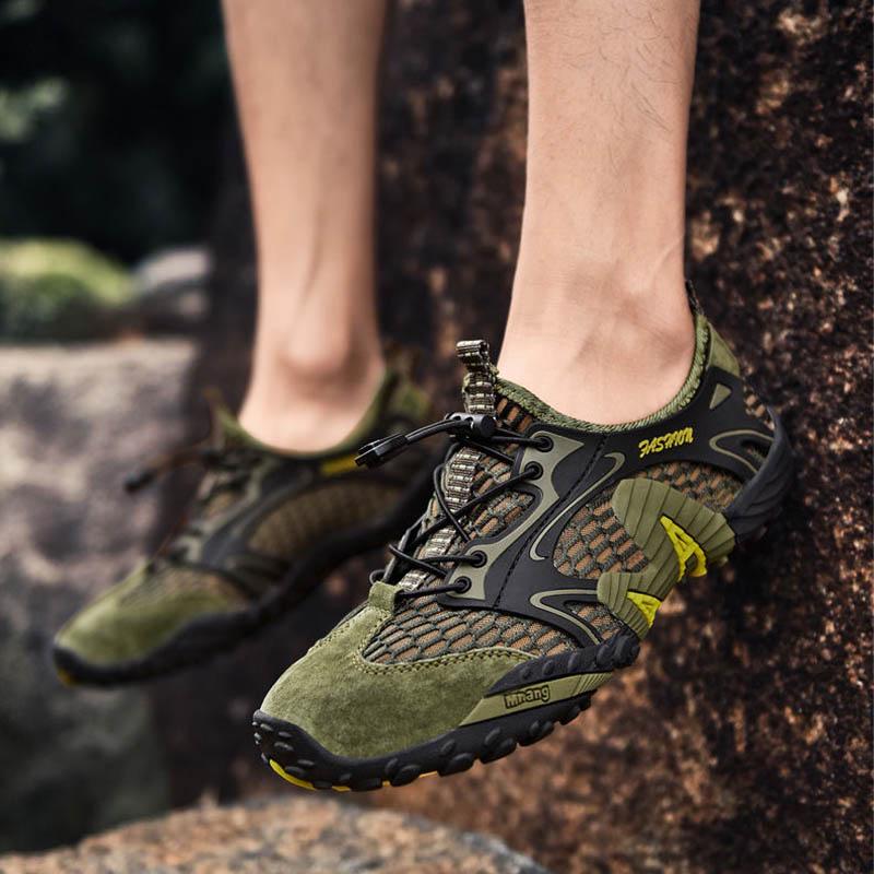 Plus Size 38-48 Summer Men Sneakers Hiking Shoes Lightweight Breathable Basketball Running Shoes Deodorant Waterproof Mesh Shoes