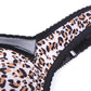 Large Size Thin Bra Without Steel Ring Sexy Leopard Print Gathered Tube Top Anti-glare Underwear Thin Breathable Large Size Underwear