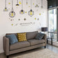 wire frame chandelier wall sticker third generation removable wall sticker PVC transparent film
