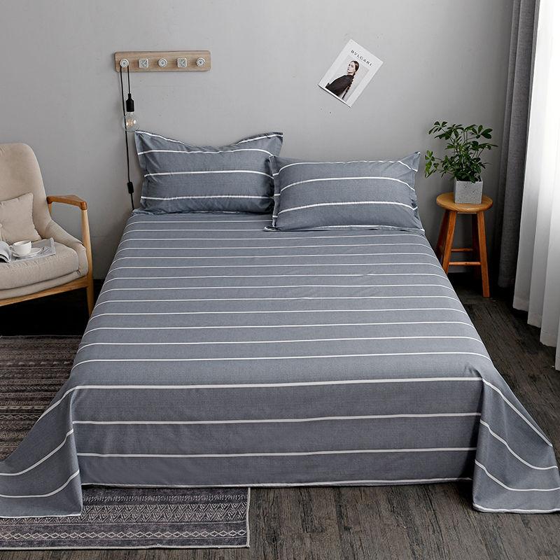 Skin-friendly Washable Cotton Single-piece Bed Linen Student Dormitory Single Double Bed Linen Bedding