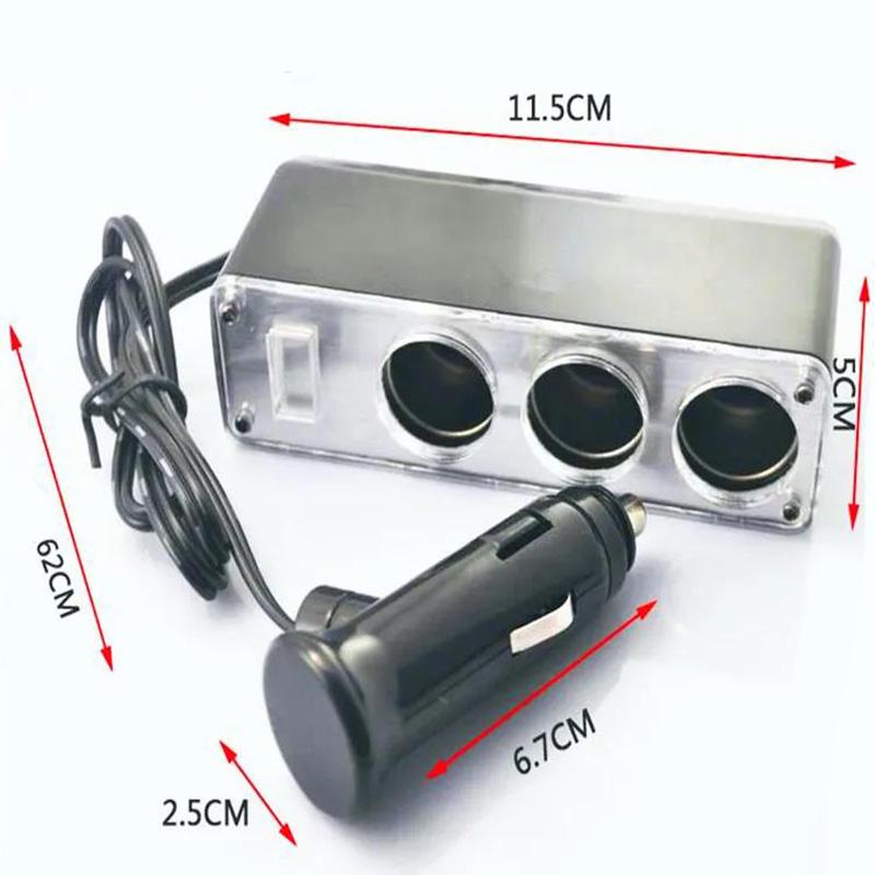 Four-in-one Car Charger Fast Charging Adapter Multi-function Car Socket Cigarette Lighter Head Power Converter