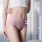 4 Pcs Women's cotton Mid-waist solid Warm belly Underwear Cotton Stalls Hips seamless panties Lower Abdomen Slimming Postpartum Breathable Underwear