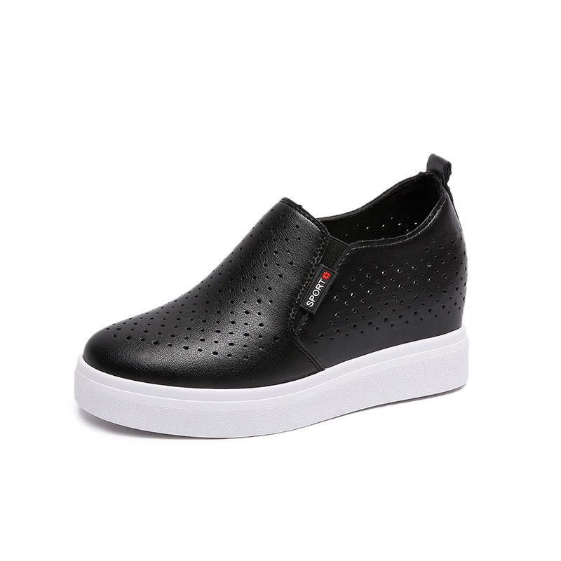 Designer White Shoes Woman Wedge Platform Sneakers Breathable Tenis Feminino Casual Shoes Sneakers Ladies Zapatos Muje