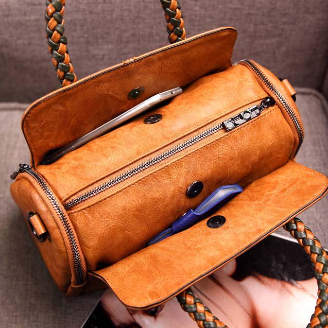 Leather Handbags Crossbody Bags for Women Shoulder Bag Ladies Vintage Handbag