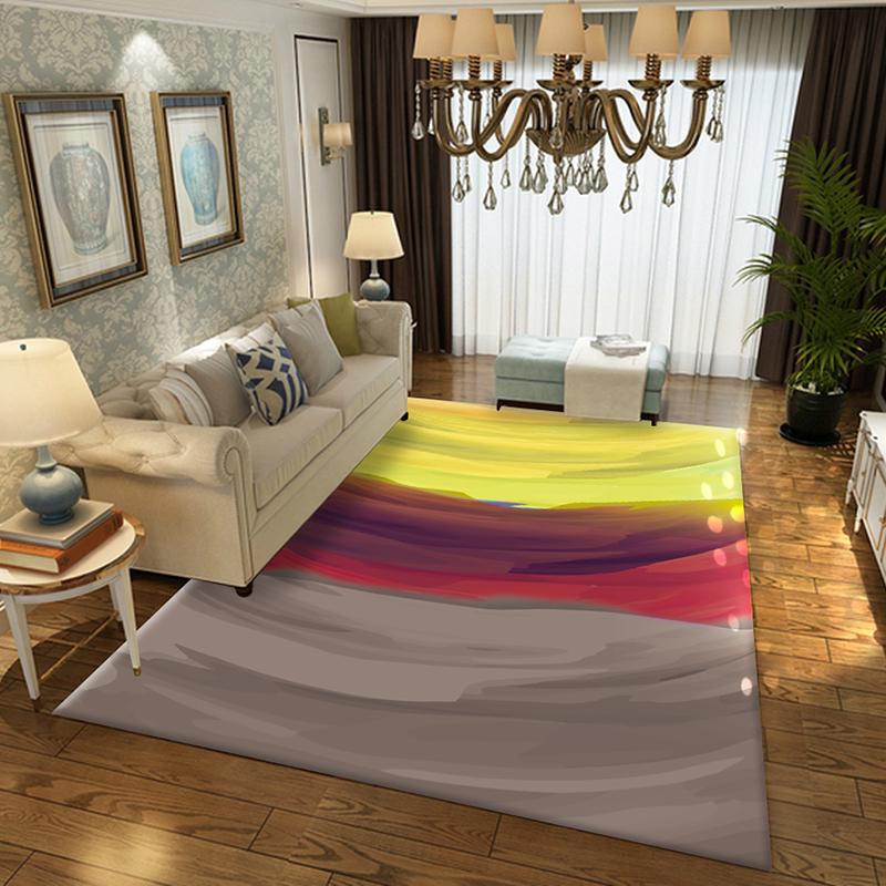 Rectangle Carpet Geometric Style Non-slip Rug and Carpets for Home Living Room/Bedroom