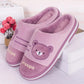 Autumn and Winter Pure Cotton Slippers Indoor Non-slip Soft-soled Shoes Warm Simple Plush Cotton Shoes