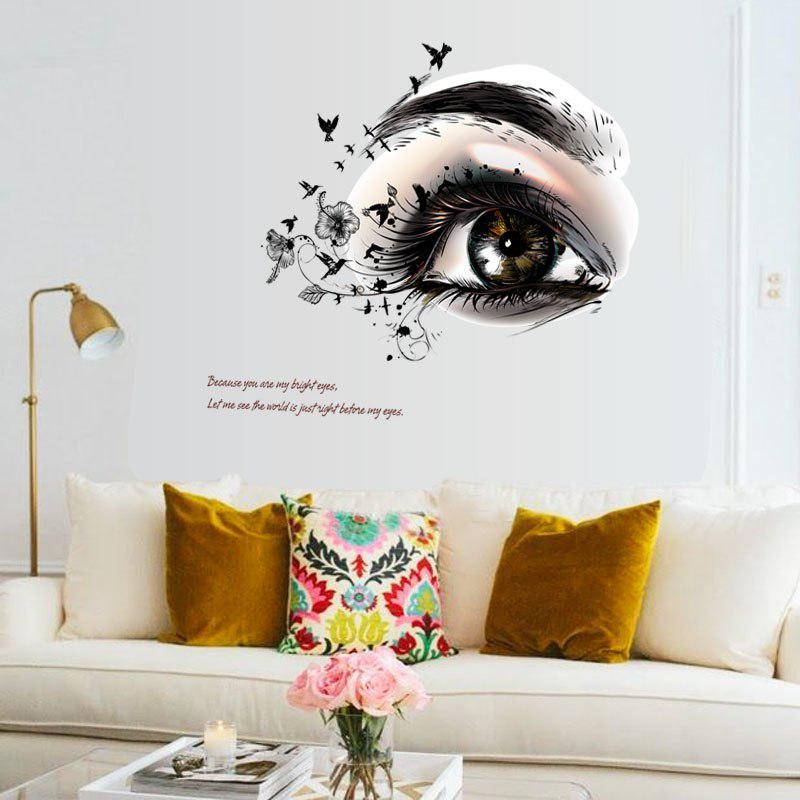 Stickers Wall Stickers European and American Style Eye Wall Stickers Living Room TV Sofa Background Decoration Home Decoration