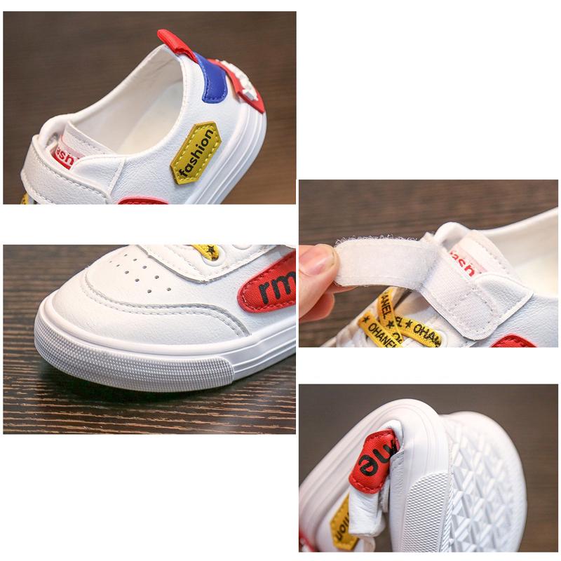 Comfy Kids Genuine Leather 1-9 Years Old Child Sneakers Shoe for Girls Boys Casual Sneakers Shoes SIZE 23-36