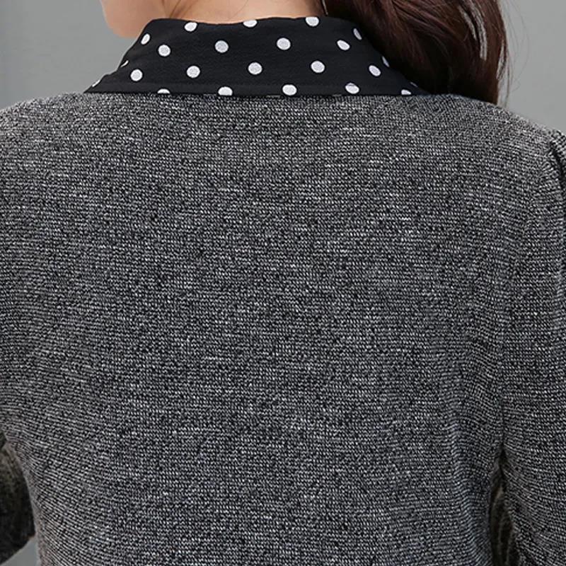 Long Sleeve Stand-up Neck Pullover Women's T-shirt Casual All-Match Novel Tee Ladies Polyester KnittingTops Pullover
