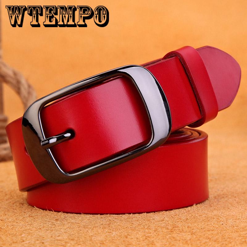 Leather Belts for Women Fashion Pin Buckle Thin Woman Belt High Quality  Jeans Strap Female