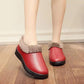 Women's Winter Large Size Cotton Shoes Plus Velvet Thick Cotton Shoes PU Surface Waterproof Non Slip Flat Snow Shoes
