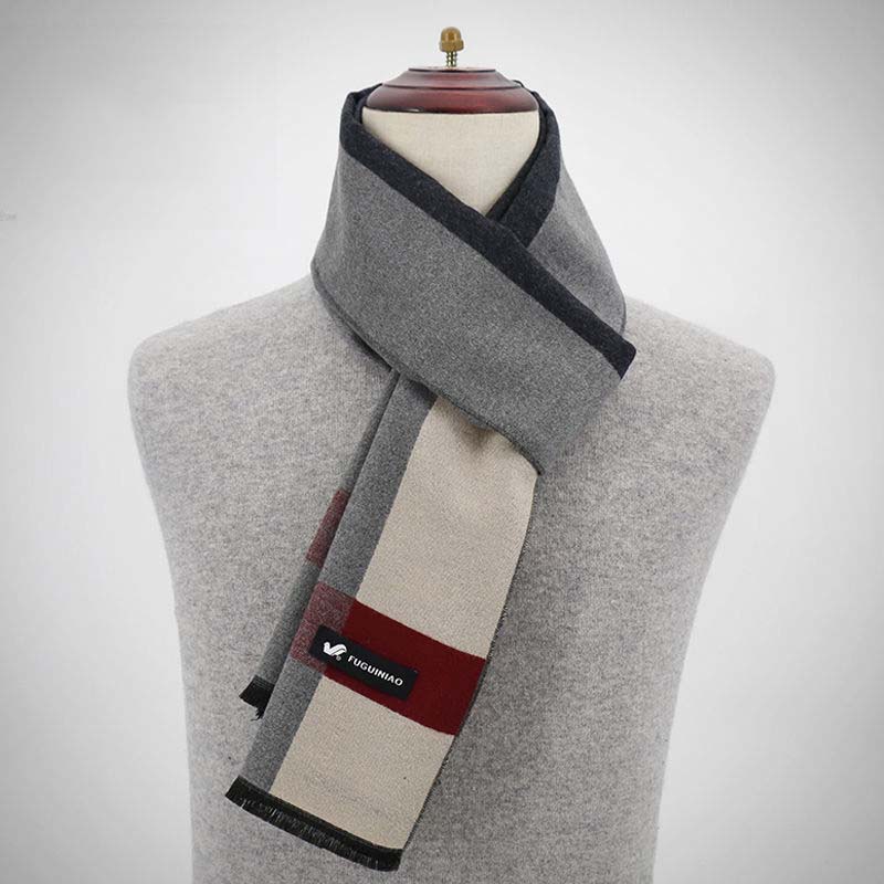 Men's Scarf Autumn and Winter New Boys Warm All-match Scarf