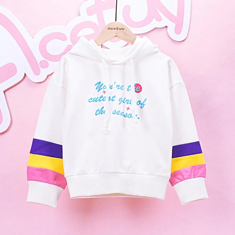 Children's Clothing Girls' Sweater Suit 2021 Jeans Spring and Autumn Clothing Middle and Large Children's Sports Two-piece Suit