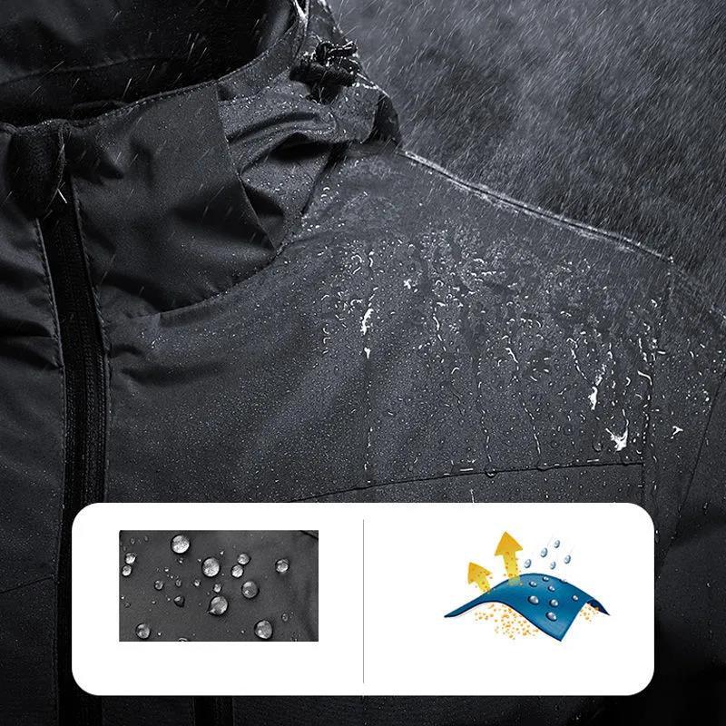 Outdoor Waterproof Jacket Loose Large Size Windproof Jacket Four Seasons Mountaineering Wear