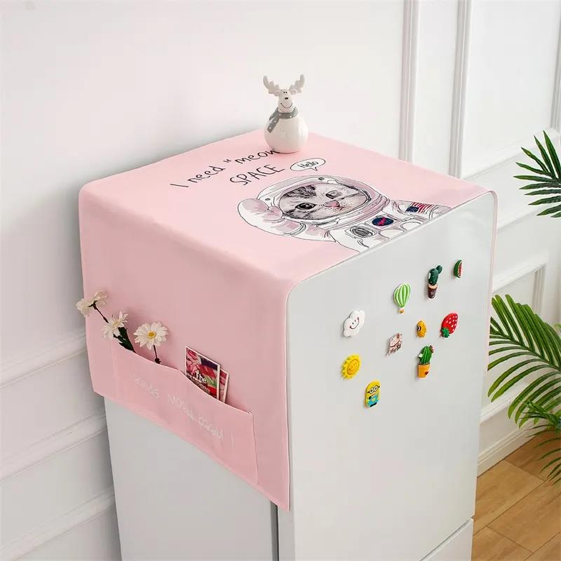 Refrigerator Hanging Bag Kitchen Storage Decoration Cloth Art Household Appliances Dust Cover