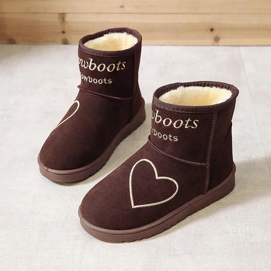 Snow Boots Women Autumn and Winter Women's Shoes Korean Cute Bread Shoes Thick Warm Cotton Shoes Ankle Boots