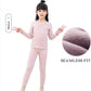 Children's Thermal Underwear Set Self-heating Inner Wear Autumn and Winter Plus Velvet Autumn Clothes Long Trousers