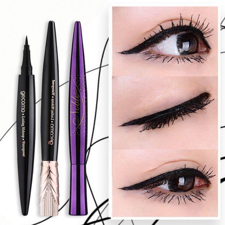 Two sets of eyeliner non-staining waterproof hard head beginner sweat-proof non-liner eyeliner