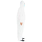 White protective clothing Thermal insulation seals Professional protective Prevents droplets