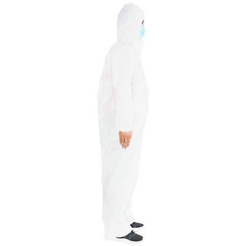 White protective clothing Thermal insulation seals Professional protective Prevents droplets