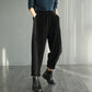 Casual Corduroy Harem Pants, Women's Tapered Pants, Elastic Waist Corduroy Pants, Womens Oversized Trousers, Women's Baggy Pants