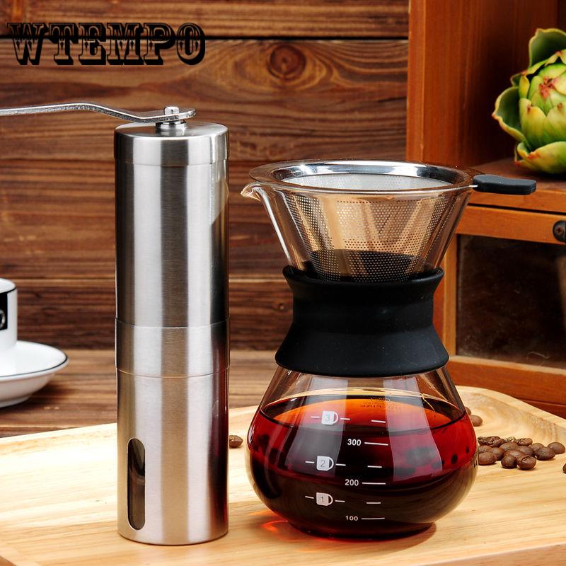 Drip Coffee Maker 400ml High Borosilicate Glass Pour-over Manual High Temperature Resistant