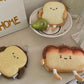 Cute Cartoon Toast Coin Purse Fluffy Messenger Bag Cute Small Bag Wild Mini Bag Girl Student Outing Trip Crossbody Bags