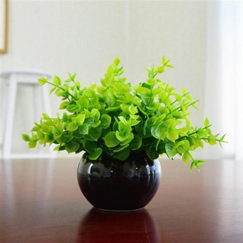 Simulation Green Plants Small Potted Landscape Home Living Room Furnishings Desk Mini Decorative Fake Flowers Plastic Fake Plants Milan