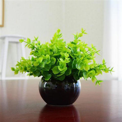 Simulation Green Plants Small Potted Landscape Home Living Room Furnishings Desk Mini Decorative Fake Flowers Plastic Fake Plants Milan