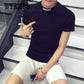 T Shirt Mens  Striped streetwear T-shirts letter print hip hop Tee Short Sleeve High Quality