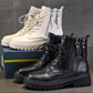 Woman Leather Ankle Boots Lace Up Shoes Woman Short Autumn Winter  Martin boots Platform Heels Working Boots Footwear