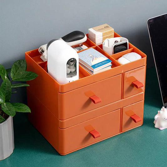 Dormitory Cosmetics Storage Rack Storage Box Drawer Type Multifunctional Household Desktop Storage Tidy Dust-proof Dressing Table