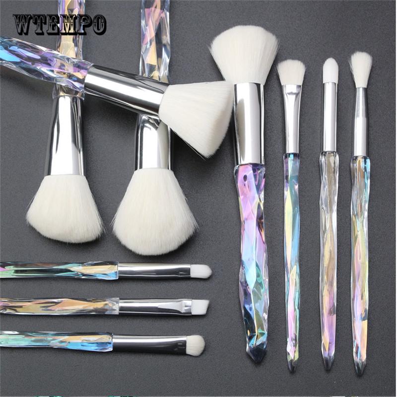10pcs Unicorn Makeup Brushes Set Eyeshadow Foundation Crystal Diamond Make Up Brush Kits Maquiagem