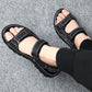 2020 Fashion Men Breathable Sandals Summer Casual Shoes Beach Sandals Genuine Leather Men Shoes
