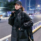 Winter Stand-collar Down Jacket Women's Mid-length White Duck Down Winter New Waist Shiny Thick Coat Winter Warmth Thick Cotton Jacket