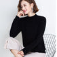Autumn and Winter Loose Wild Cardigan Half High Neck Large Size Knitted Sweater Solid Color Comfortable Female Bottoming Shirt