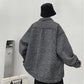 Temperament Jacket Men's Xiaoxiang Wind Lapel Early Autumn Long-sleeved Couple Casual Loose All-match Top Long-sleeved Warm Jacket