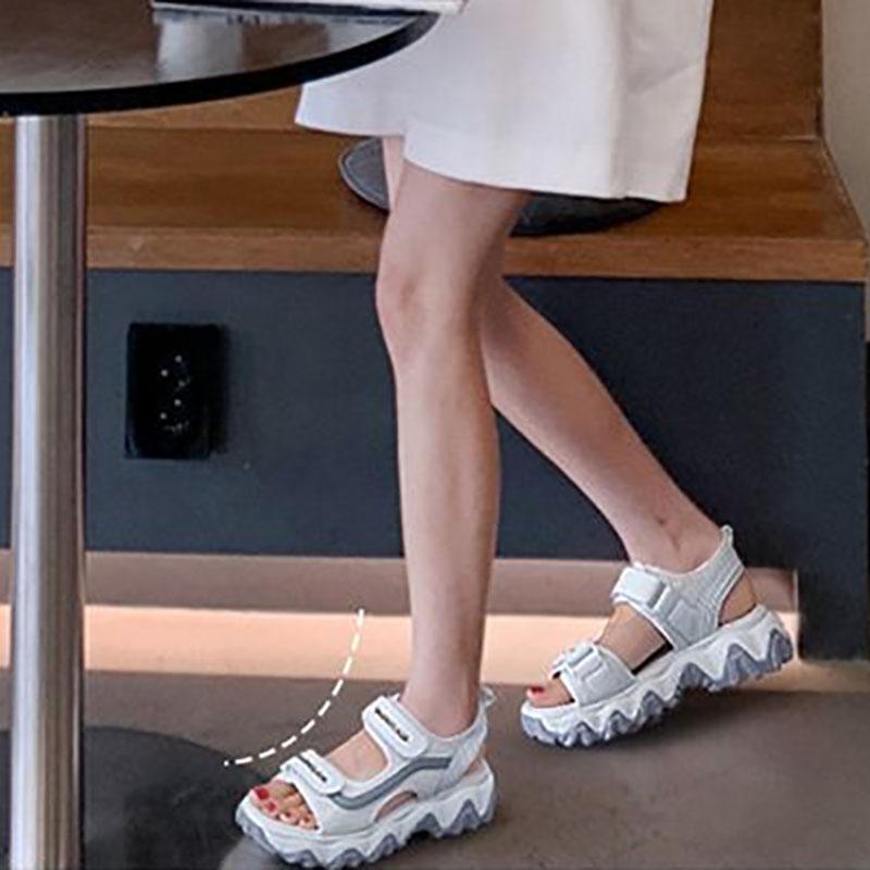 Summer Thick-soled Sports Sandals for Female Students Flat-bottomed All-match Sandals