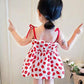 Children Dress Spring Summer Sling Kids Clothing  Baby Girls Clothing Solid Sleeveless Dress Girl