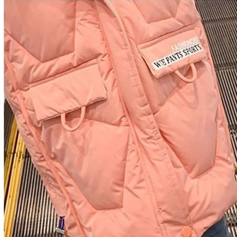 Girls' Cotton-padded Jacket Winter Korean Version of The Big Boy Girl's Western Style Cotton-padded Jacket Mid-length Hooded Down Jackets