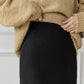 Both Sides Can Be Worn Pleated Split Knit Skirt Women's Autumn and Winter with Sweater Mid-length High Waist Bag Hip Skirt Mesh Skirt
