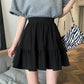 Black Skirt Women's Summer High Waist Umbrella Skirt White Skirt A-line Short Skirt