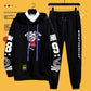 3D Tiger Print Men Pullover Suit Campus Student Sports Suit Hooded Sweater Casual Loose Clothing for Youth