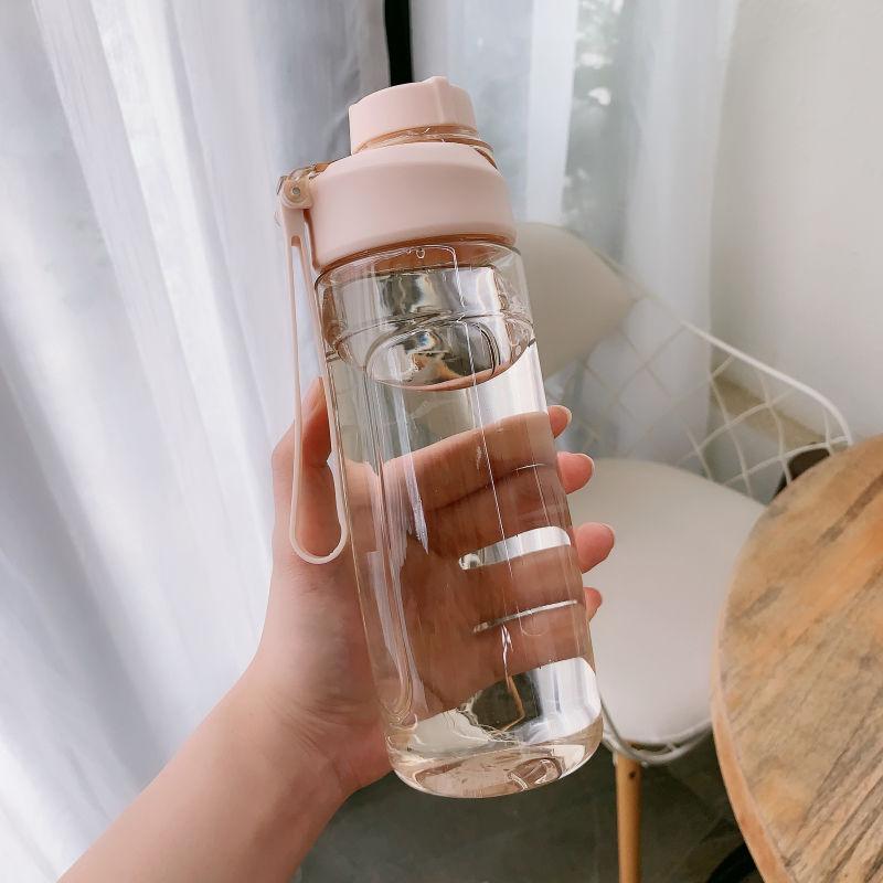Sport Bottle Large-capacity Drop-resistant Creative Water Cup for Male and Female Students Fresh Plastic Personality Simple Handy Cup
