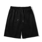 Pure Cotton Sports Shorts Men's Pure Black and White Summer Casual Five-point Pants Loose Wild Shorts